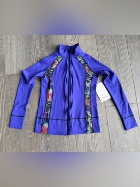 Xpression Suplex Sports Jacket in Blue Purple Size Medium